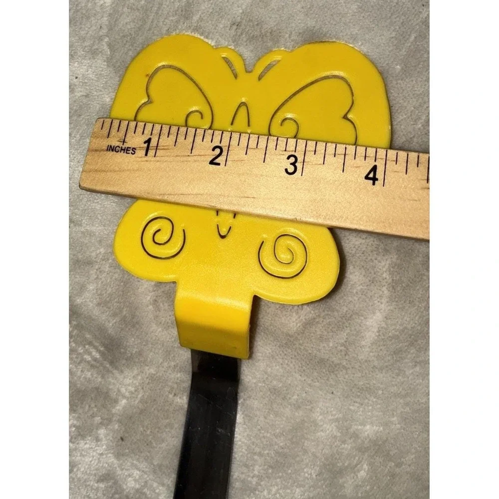 Butterfly Spatula Turner Yellow Stainless Steel Plastic Vintage Kitchen Utensil‎